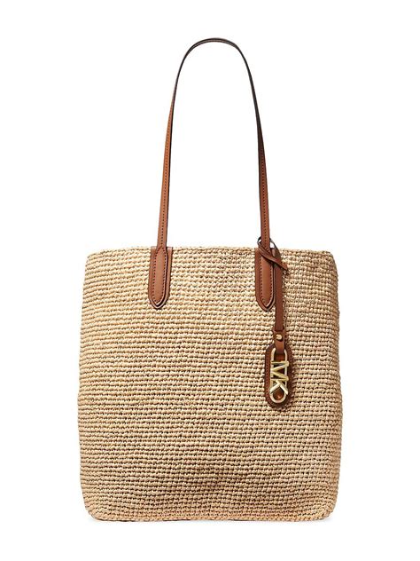 michael kors raffia tote bag.